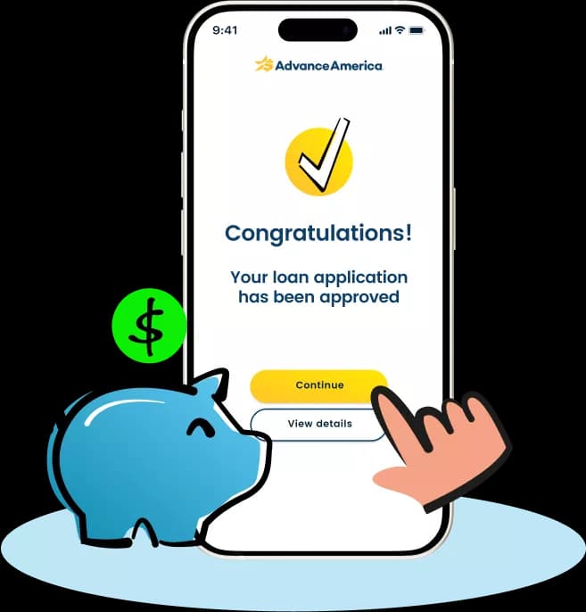 Loan approved on mobile app